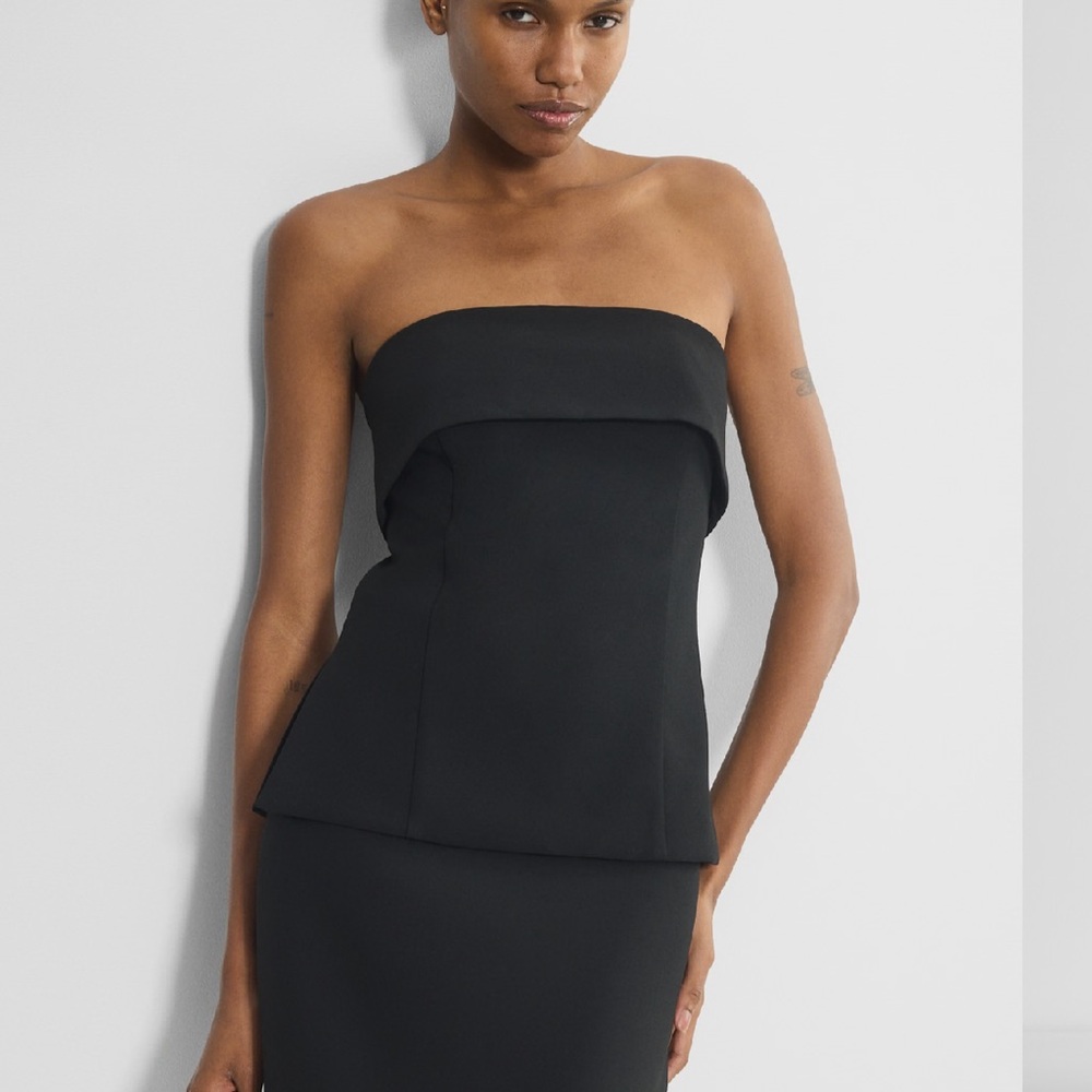 Aritzia Black Strapless Top